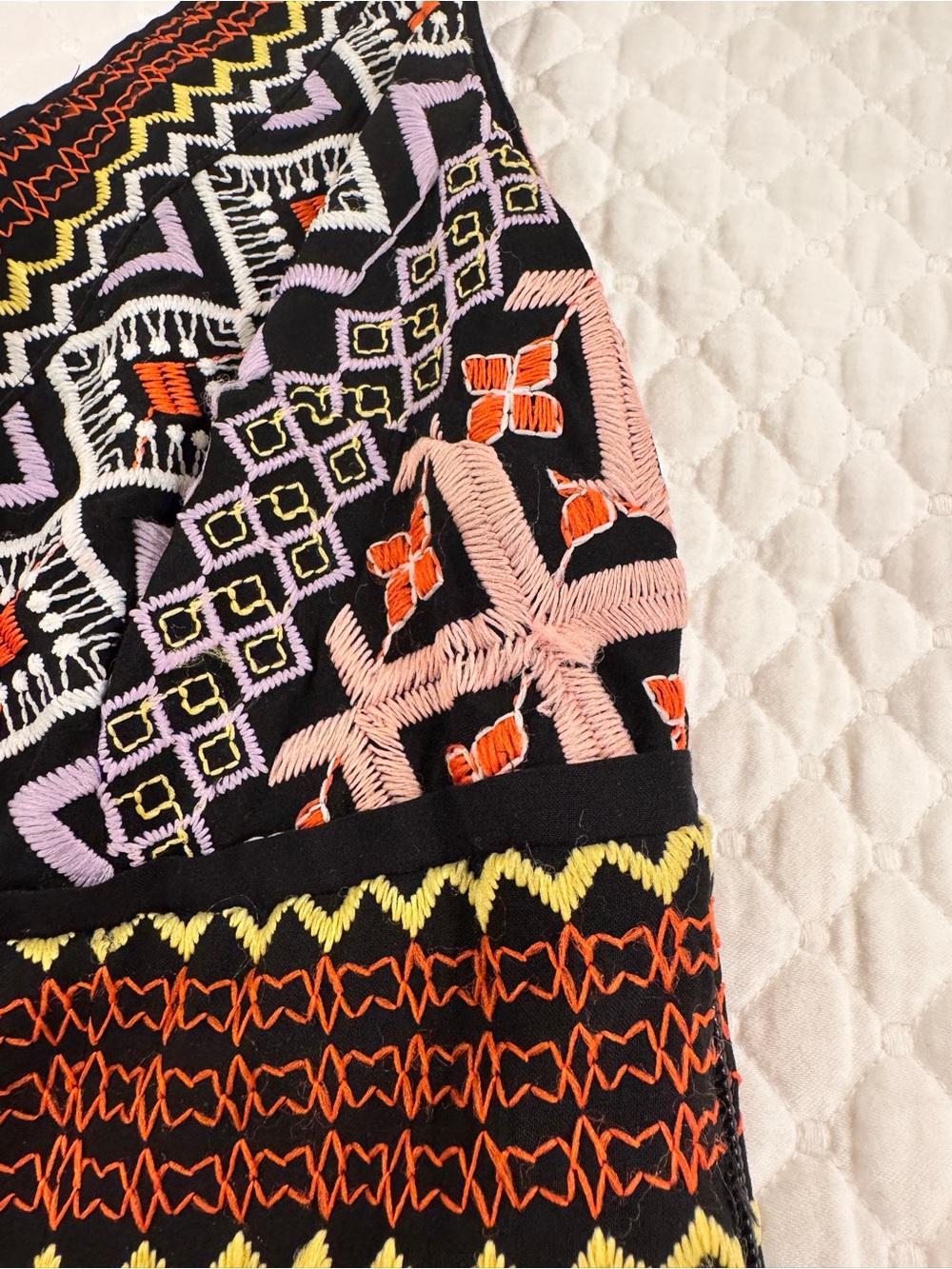 Anthropologie Akemi + Kin geo-embroidered column midi petite dress- 00P - Picture 4 of 9